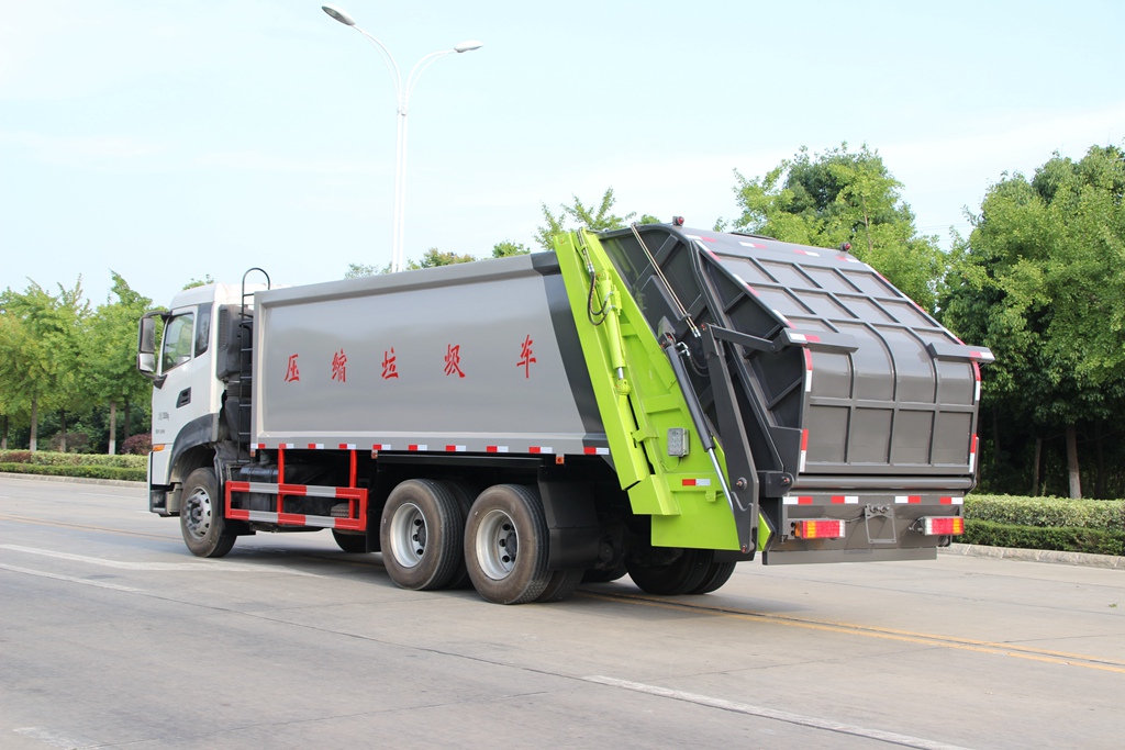 東風天龍壓縮垃圾車高清圖