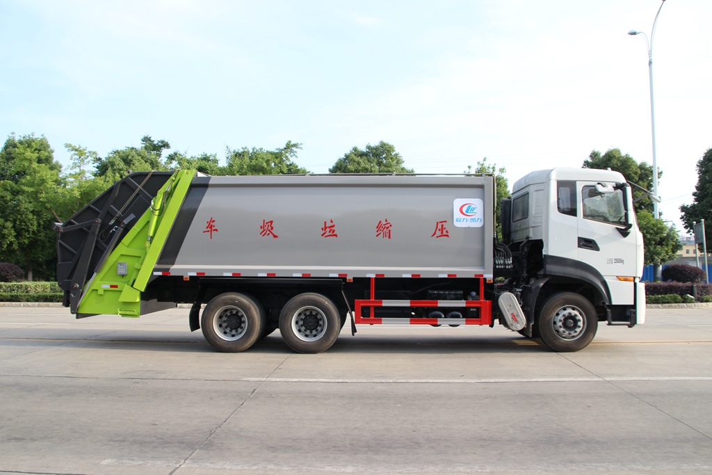 東風天龍壓縮垃圾車高清圖