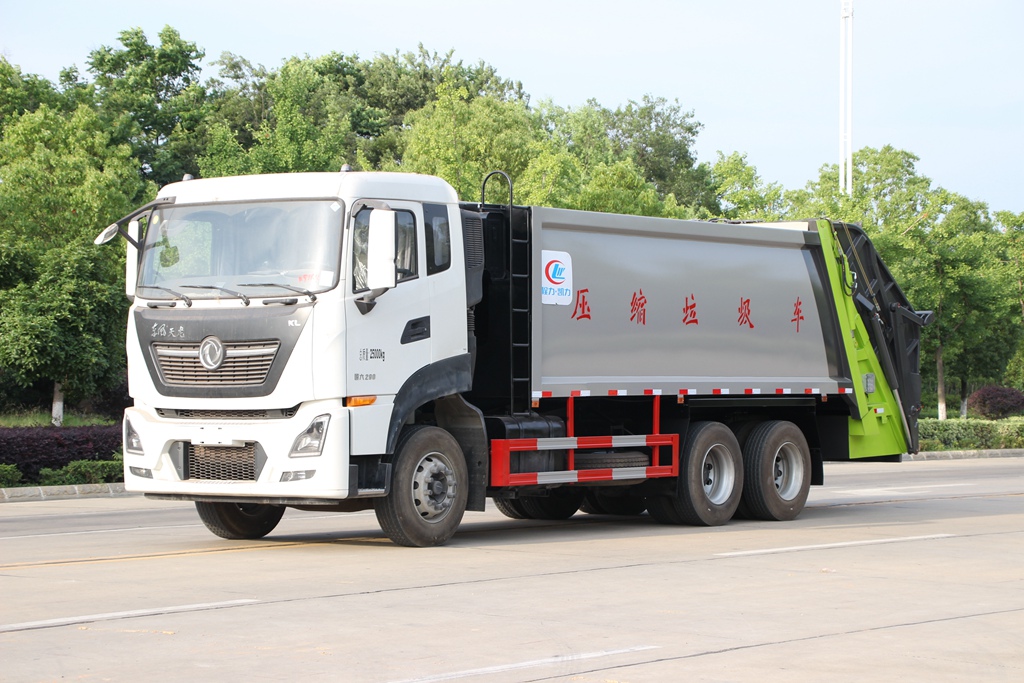 東風天龍壓縮垃圾車高清圖